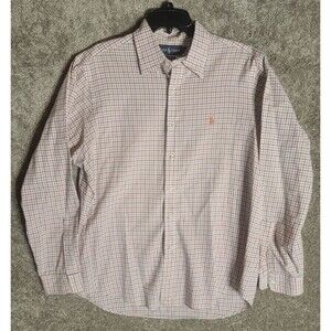 Ralph Lauren Men's Classic Fit Button-Down Plaid Shirt Size Large